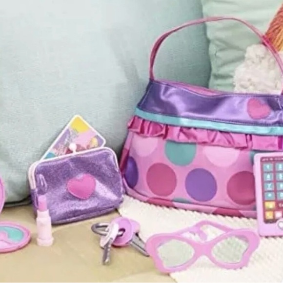 Play Circle by Battat Princess purse style set pretend play multicolor bag NIB - Picture 5 of 7